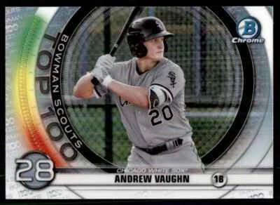 2020 Bowman Scouts Top 100 Andrew Vaughn Chicago White Sox #BTP-28 - Image 1 of 2