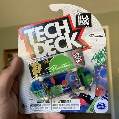 TECH DECK * PRIMITIVO * ULTRA RARO * SERIE DE FOTOS BLABAC * Diapasón Nuevo Foto 1 de 3