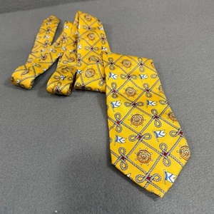 Lands End Tie 100% Silk Hand Sewn Made in the USA Nautical theme 3.5" width - Picture 1 of 6