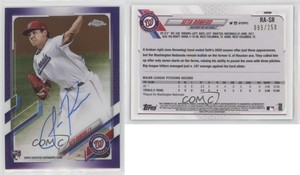 2021 Topps Chrome Purple Refractor /250 Seth Romero #RA-SR Rookie Auto RC