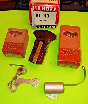 57-61 62 63 65 DODGE DESOTO PLYMOUTH CHRYSLER FARGO POINTS & CONDENSER & ROTOR - Imagem 1 de 4