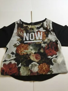 Zara Floral Print Blouse  ‘’Right Now Baby’’ Size Medium Pre - own. - Picture 1 of 10