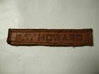 WW2 AAF A2 Jacket Leather Nametag - Original and Used - R.T. Howard - TG