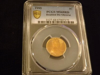 1995     One Cent   DDO        PCGS  MS 68 RD - Image 1 of 2