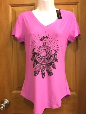 Camiseta NOBO Rosa Atrapasueños Cuello en V Manga Corta Junior Talla S (3-5) Nueva con Etiquetas Foto 1 de 4