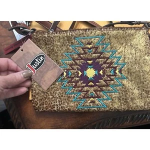 JUSTIN BRAND CROSSBODY SHOULDER / CLUTCH BAG Cowgirl Core - Picture 1 of 7
