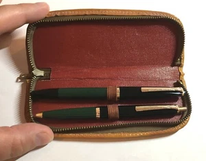 Reform 4383 set triangular gold trim 14C-585 gold nib fountain and ballpoint pen - Picture 1 of 12