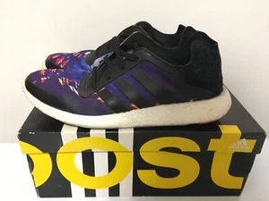 Adidas Pure Boost Running Shoe Women's Size 9 M21350 Purple Black White yeezy - Picture 1 of 7