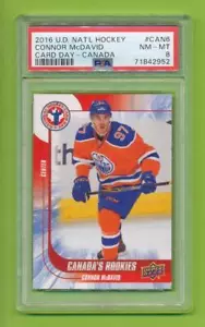 2016 Upper Deck Nat'l Hockey Card Day - Connor McDavid (CAN 6) PSA 8 NM-MT - Picture 1 of 1