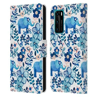 OFFICIAL MICKLYN LE FEUVRE PATTERNS 2 LEATHER BOOK WALLET CASE FOR HUAWEI PHONES - Image 1 of 4
