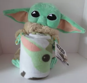 Peluche cuscino Grogu Star Wars Mandalorian Baby Yoda The Child nuovo con etichette con lancio bianco - Foto 1 di 8