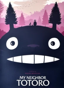 My Neighbor Totoro-Limited Ed. Silkscreen Poster- Olly Moss Mondo Studio Ghibli - Picture 1 of 14