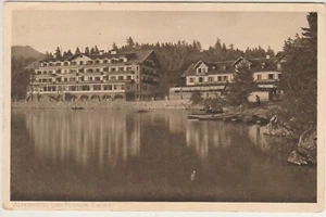 GERMANY Rare Postcard Showing ALPEN HOTEL & EIB PENSION Tied 10 Pf. 1919 - Picture 1 of 3