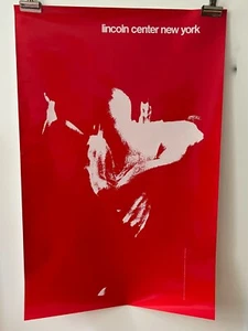1968 GIULIO CITATO Lincoln Center New York Classic Design Poster in MoMA, NYC - Picture 1 of 8