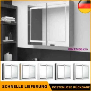 LED Spiegelschrank Spiegel Badschrank Badspiegel Badezimmer Hängeschrank vidaXL - Bild 1 von 73