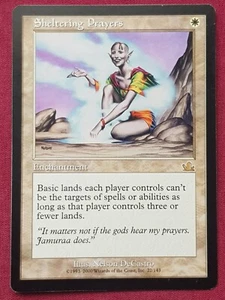 Magic The Gathering PROPHECY SHELTERING PRAYERS white card MTG - Imagen 1 de 2