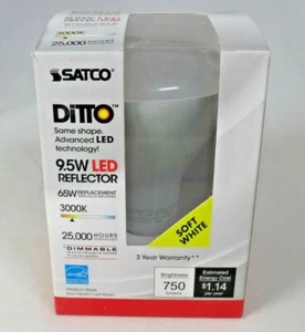 Satco S9621 BR30 LED Reflector 9.5W 120V Dimmable 65W Replacement - Picture 1 of 1