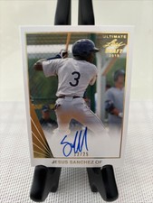 2018 Leaf Ultimate Draft GOLD BA-JS1 AUTO JESUS SANCHEZ Rookie #D to 25