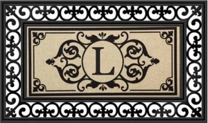 Evergreen Sassafras Wechselpassepartout und Tablett Cambridge Monogramm Sackleinen, Buchstabe L - Bild 1 von 4