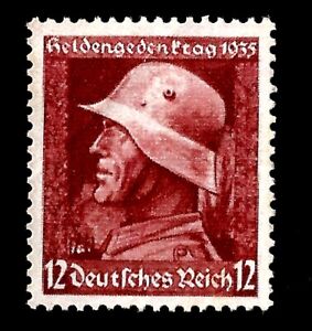 1935 War Heroes Day German Soldier Nazi Germany Mint NG Stamp