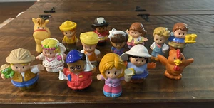 Fisher Price Little People Lot Of 14 Figures Cute Mix - Picture 1 of 8