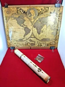 Deluxe Anchient World Scratch Off map 16.5 x 24 Hemisphere by Mymap Travel map - Picture 1 of 7