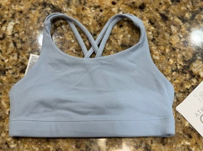 Sujetador deportivo optimista azul bebé Athleta niña talla XS/6 2.0 NUEVO CON ETIQUETAS espalda entrecruzada Foto 1 de 4