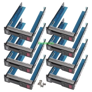 8 x HP HDD Caddy Rahmen 3.5 Zoll SAS / SATA G8 G9 G10 DL360 DL380 651314-001 - Afbeelding 1 van 11