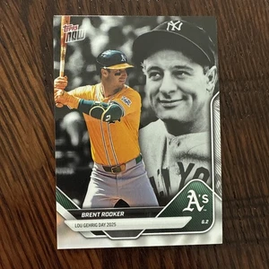 Brent Rooker 2025 Topps Now Lou Gehrig Day PR 4188 LGD-BR - Imagen 1 de 2