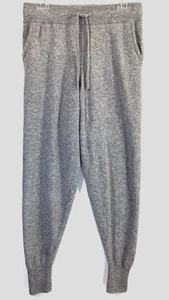 SOMETHING NAVY Size L Nellie Cashmere Jogger Track Sweatpants GRAY $175 - Picture 1 of 11