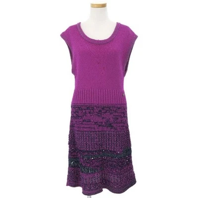 Chanel цельное платье фиолетовый размер 40 C класса - Изображение 1 из 4