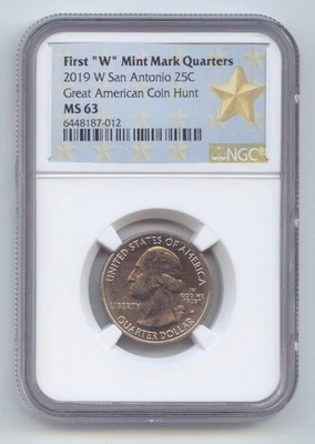 2019-W West Point Quarter, Texas, San Antonio, NGC MS-63 - Image 1 of 2