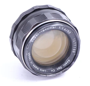 8 Elements Super Takumar 50mm f1.4 Asahi Opt M42 Pentax Lens 50/1.4 Free Ship - Picture 1 of 22