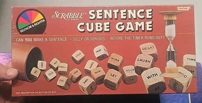 VTG 1983 Scrabble Brand Sentence Cube Game New Sealed NIB - Image 1 of 4