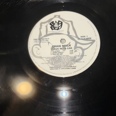 Craig Mack Flava in Ya Ear 12inch Vinyl Single, Bad Boy 2003 Hip Hop Record VG+ - Image 1 of 4