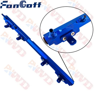 Billet Aluminum Fuel Rail For 1997-01 Jeep Wrangler TJ Cherokee XJ 4.0L L6 2000 Foto 1 de 4