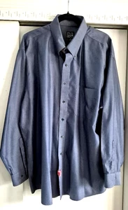Jos. A. Bank Traveler's Collection Men's Button Down Shirt Blue XL - 100% Cotton - Picture 1 of 14