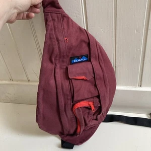 KAVU Rope Sling Crossbody Backpack Bag Red Hiking Camping Hunt - Picture 1 of 6