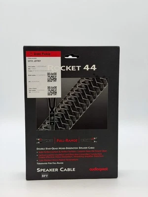 AudioQuest Rocket 44 Full-Range Speaker Cable - 8' - Black - (New In Box) - Image 1 of 4