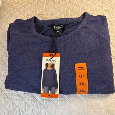 Buffalo Mujeres Súper Suave Acogedor Cuello Redondo con Calce Relajado y Dobladillo con Bandas XXL NUEVO CON ETIQUETAS Foto 1 de 4