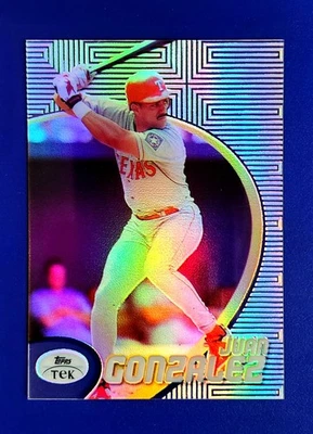 1998 Topps Tek Juan Gonzalez REFRACTOR #60 RARE HTF Short Print Pattern #85 SSP - Image 1 of 2