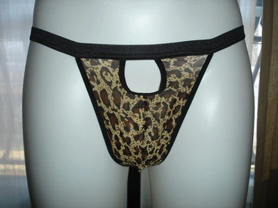 String léopard B transparent  tour de taille 60-90 cm Ref NM sexy - Bild 1 von 4