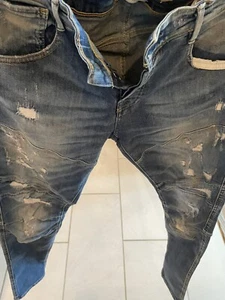 Jack Jones Slim Fit Jeans W32 L32.  Slim Fit Distressed Look Made In Romania - Picture 1 of 13