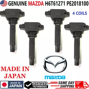 GENUINE MAZDA x4 Ignition Coils For 2013-2016 Mazda CX-3 CX-5 3 6 I4, H6T61271 - Picture 1 of 7
