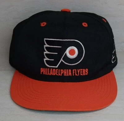 Винтажная молодежная шляпа 90-х Philadelphia Flyers GCC с большим логотипом спереди и сзади - Изображение 1 из 4