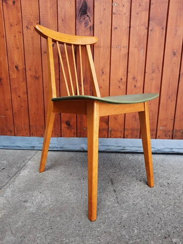 Kitchen Chair Dining Room Cocktail 50er Vintage Rockabilly Wood Green Cover