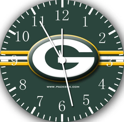 Green Bay Packers Frameless Borderless Wall Clock Nice For Gifts or Decor E311