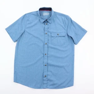 Avalanche Hemd Herren mittelblau Performance feuchtigkeitsableitend Stretch Knopfleiste - Bild 1 von 7