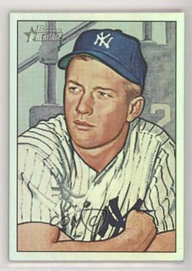 2007 Bowman Heritage Short Prints Rainbow Foil Mickey Mantle #1 HOF