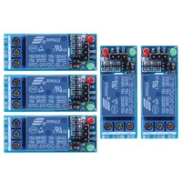 5Pcs 24V 1-Channel Relay Module Optocouple Board Shield for PIC AVR DSP ARM HY#U